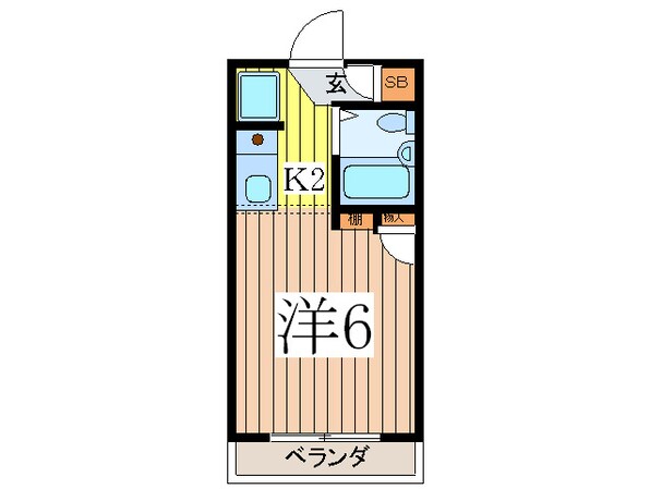 マンションシュウメイの物件間取画像